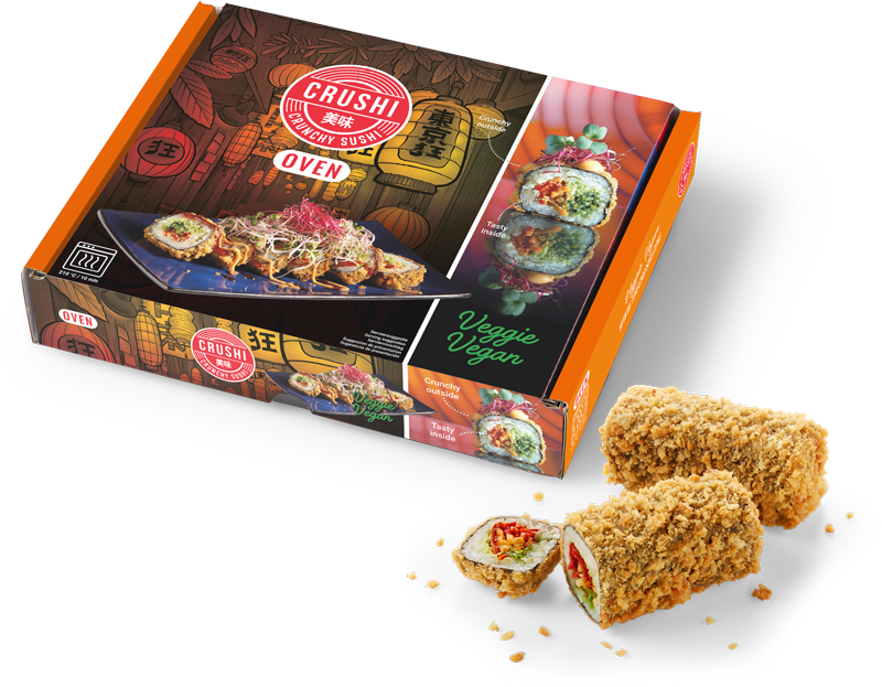 Prima-Food Foodservice · Dein Partner für Gastronomie, Küche und Catering · The Crushi Veggie Vegan für den Ofen